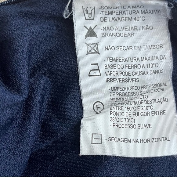 Le Lis Blanc mini dress sleeveless asymmetrical stripe linen lined size 40 - Picture 12 of 14